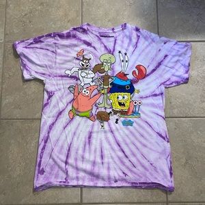 spongebob tie dye short sleeve